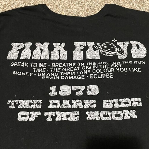 Pink Floyd Dark Side of the Moon 1973 Black Tshirt XXL - Picture 4 of 5